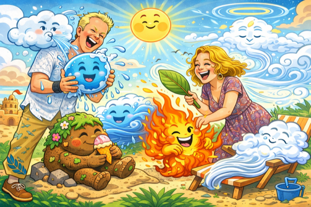 De 5 elementen van GoWa